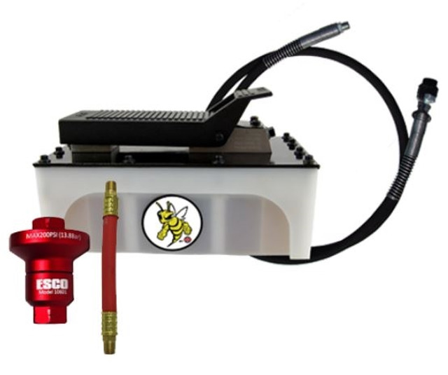 Esco 10875C Yellow Jackit 5 Quart Plastic Reservoir Hydraulic Air Pump Kit Esco 10875C Yellow Jackit 5 Quart Plastic Reservoir Hydraulic Air Pump Kit