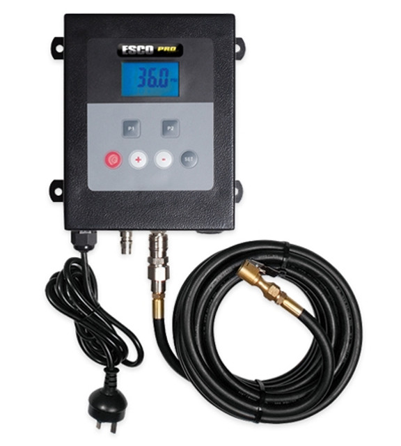 ESCO 10964 Steel Wall Mounted Tire Inflator w/ Digital Display & Clip on Chuck ESCO 10964 Steel Wall Mounted Tire Inflator w/ Digital Display & Clip on Chuck