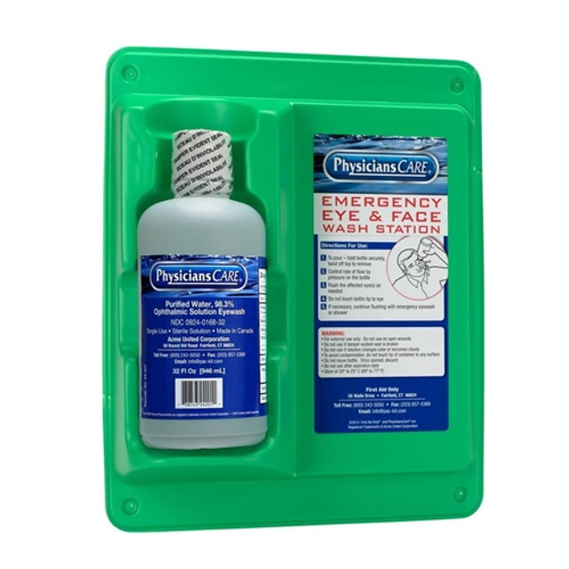 First Aid Only 24-202-001 Eyewash Station Single 32 oz. Screw Cap Bottle First Aid Only 24-202-001 Eyewash Station Single 32 oz. Screw Cap Bottle