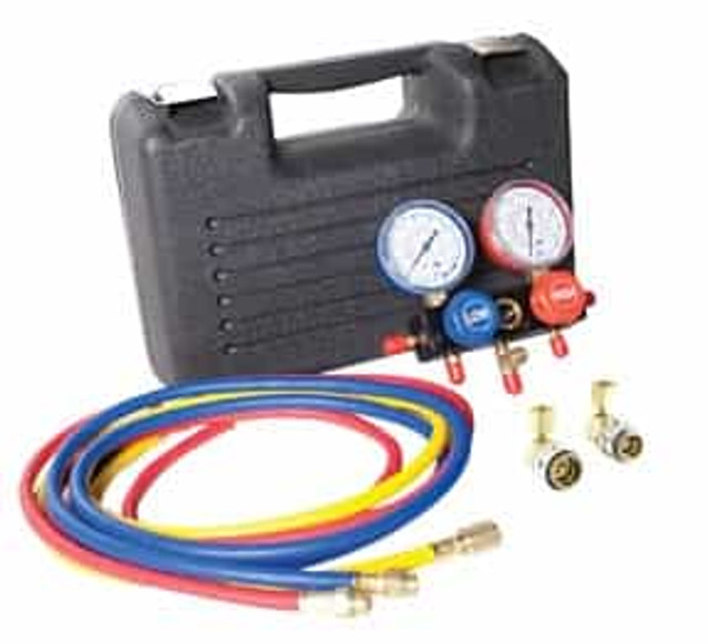 R134a Manifold Gauge & Hose Set in Case 60" R134a Manifold Gauge & Hose Set in Case 60"