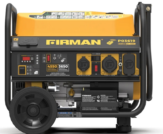 Firman P03619 4550W Remote Start Gas Portable Generator w/Wheel Kit Firman P03619 4550W Remote Start Gas Portable Generator w/Wheel Kit