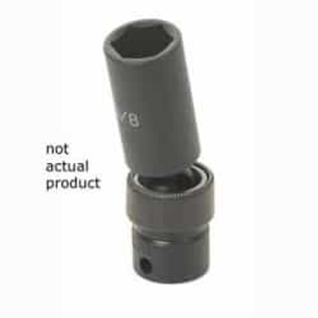 3/8"D 21mm 6pt Deep Universal Impact Socket 3/8"D 21mm 6pt Deep Universal Impact Socket