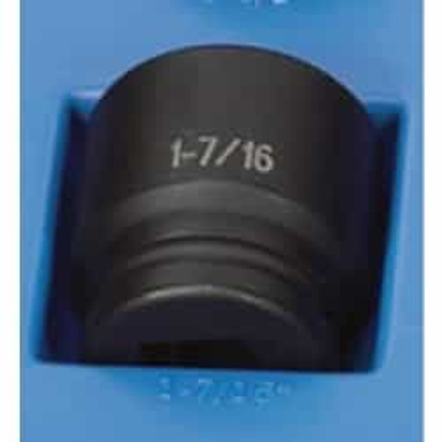 Grey Pneumatic 3/4 in. Drive 1-7/16 in. 6 Point Standard Fractional Impact Socket Grey Pneumatic 3/4 in. Drive 1-7/16 in. 6 Point Standard Fractional Impact Socket