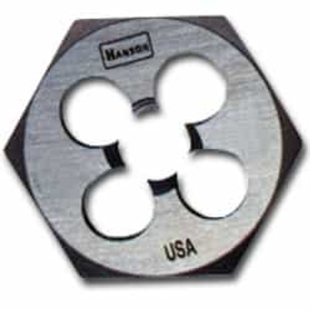 High Carbon Steel Hexagon 1" Across Flat Die 4-40 NC High Carbon Steel Hexagon 1" Across Flat Die 4-40 NC
