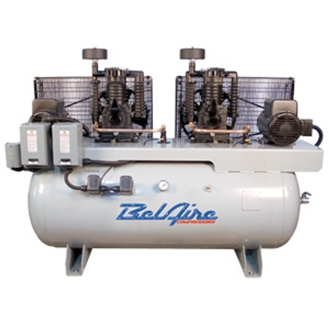 BelAire 6320D4 2 x 10HP 200G H Iron Series Elec Duplex Air Compressor
