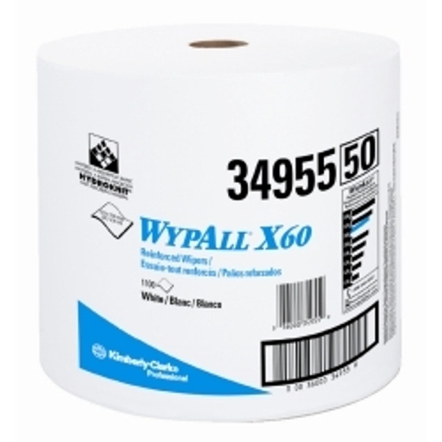 Wypall X60 Wipers White Jumbo Roll Krew 500 Wypall X60 Wipers White Jumbo Roll Krew 500