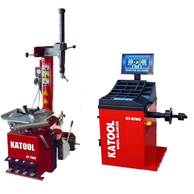 Katool KT-T800 Tire Changer & KT-B760 Wheel Balancer Combo