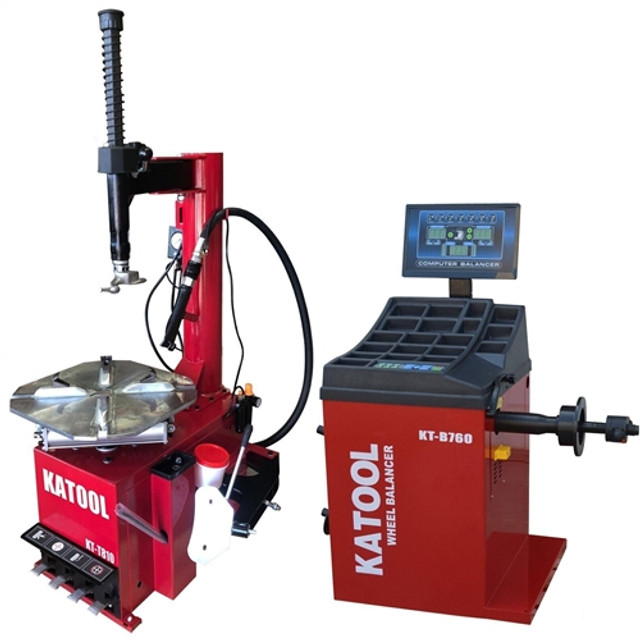 Katool KT-T810 Tire Changer & KT-B760 Wheel Balancer Combo