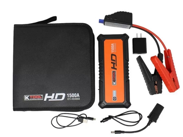 K Tool HD 24,000 mAh Compact Jump Starter for Gasoline & Diesel Engines K Tool HD 24,000 mAh Compact Jump Starter for Gasoline & Diesel Engines
