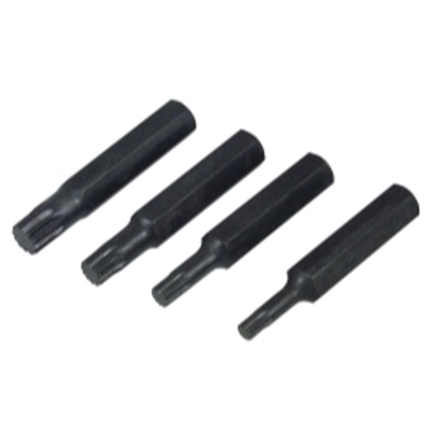 1/2" Hex 4 Piece 12 Point Metric Triple Square Bit Set 1/2" Hex 4 Piece 12 Point Metric Triple Square Bit Set