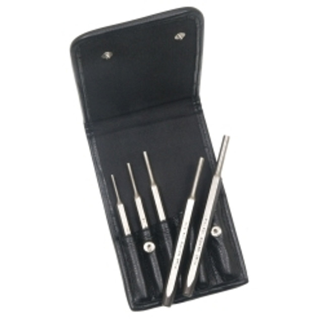 5pc Pin Punch Set, 150 Line™ Leather Pouch 5pc Pin Punch Set, 150 Line™ Leather Pouch