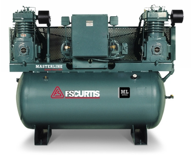 FS-Curtis ML5 120G 5HP(2) Duplex Tank Mounted Electric Air Compressor