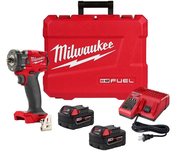 Milwaukee 2854-22 M18 FUEL 3/8" Compact Impact Wrench Kit w/ Friction Ring Milwaukee 2854-22 M18 FUEL 3/8" Compact Impact Wrench Kit w/ Friction Ring