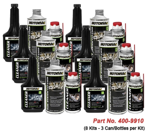 MotorVac 400-9910 CarbonClean® MV3K 3-Part Gas/Petrol Fuel K