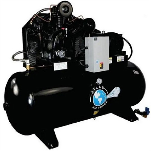 Atlas AF10-1PH 2-Stage 120G 10HP Horz Air Compressor