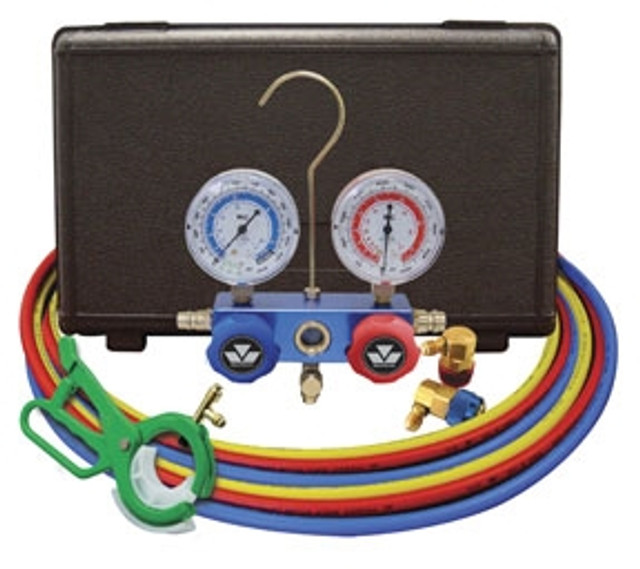 Dual Aluminum 2-Way Manifold Gauge Set Dual Aluminum 2-Way Manifold Gauge Set