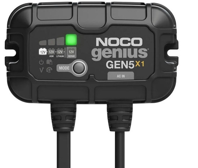NOCO® GEN5X1 12V 1-Bank, 5-Amp On-Board Battery Charger NOCO® GEN5X1 12V 1-Bank, 5-Amp On-Board Battery Charger