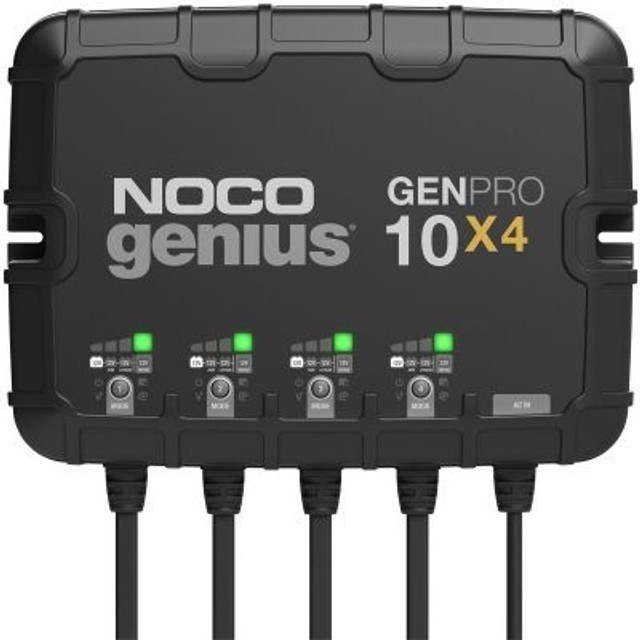 NOCO® GENPRO10X4 12V 4-Bank, 40-Amp On-Board Battery Charger NOCO® GENPRO10X4 12V 4-Bank, 40-Amp On-Board Battery Charger