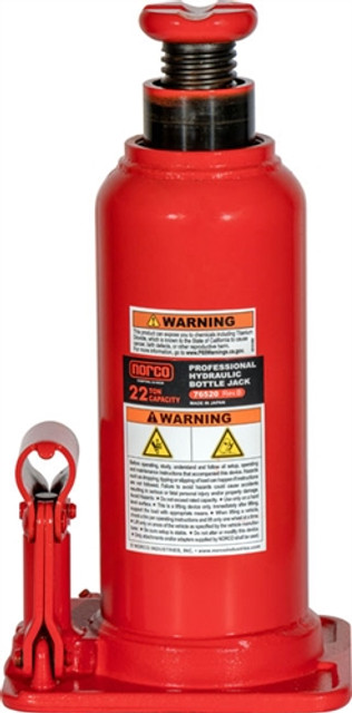 Norco 76520BG 20-Ton Standard Bottle Jack w/Gauge Hole Norco 76520BG 20-Ton Standard Bottle Jack w/Gauge Hole