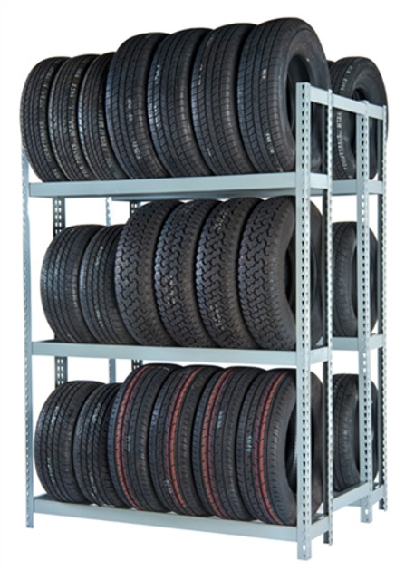 RiveTier&#174; II 3DES Double Starter 3 Tier Tire Rack - 6 Shelves
