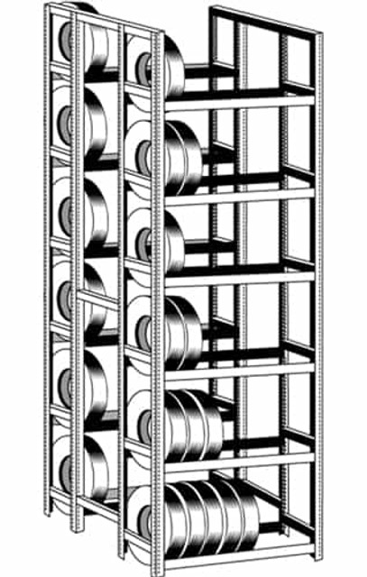 RiveTier&#174; II 6DES Double Starter 6 Tier Tire Rack - 12 Shelves