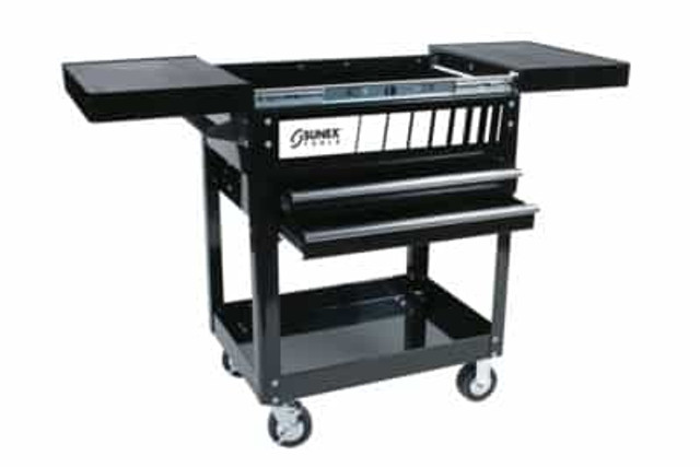 Compact Slide Top Utility Cart Black Compact Slide Top Utility Cart Black