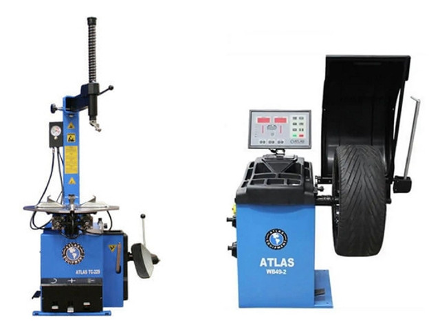 Atlas® TCWB-COMBO6 TC229 Tire Changer & WB49-2 PRO Wheel Balancer Combo