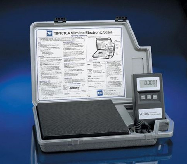 TIF 9010A Slimline Electronic Refrigerant Scale TIF 9010A Slimline Electronic Refrigerant Scale