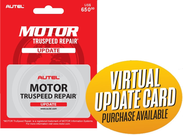Autel VMOTORUPDATE MOTOR TruSpeed Virtual Update Card