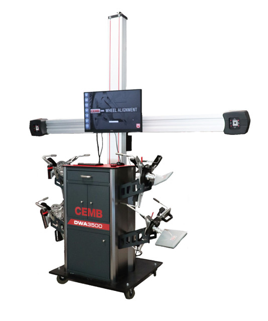 CEMB DWA3500TG 3D HD Wheel Alignment System w/3-Point Wheel Grabbers