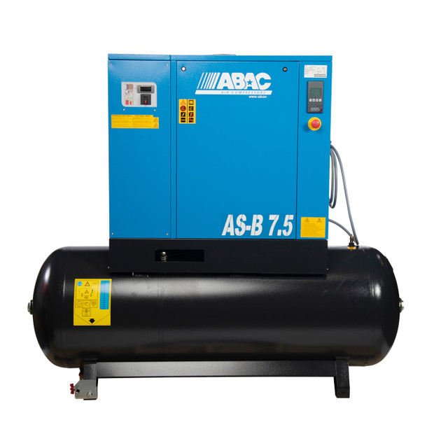 ABAC AS-7.5503TMD7 7.5HP 71G 3Ph Rotary Screw Air Compressor w/Dryer