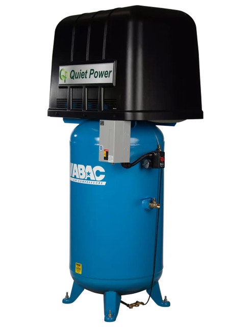 ABAC AB5-2180VQP 5HP 80G Vertical Quiet Power 2-Stage Air Compressor