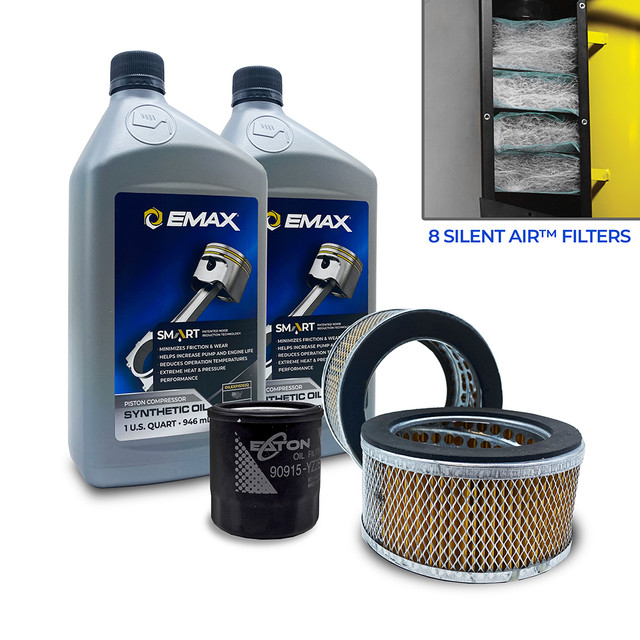 EMAX EFKIT008AWBS 5YR Extended Silent Air Warranty Filter Maintenance Kits for 5hp - 10hp  Piston Compressors