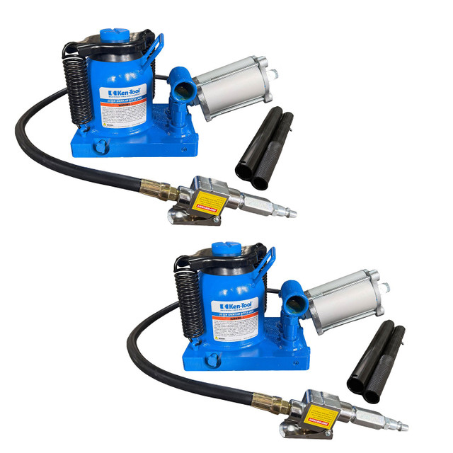 Ken-Tool 21102 20-Ton Short Air Bottle Jacks - Pair