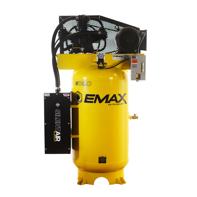 EMAX ESS07V080Z1K Max Flo 7.5HP 3CYL Two Stage 35CFM 80G Air Compressor w/Kit