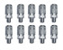 Amflo C21 1/4" NPT Male Thread Quick Coupler - 10 Pack