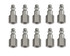 Amflo CP20 1/4" I/M Plug with 1/4" FNPT - 10 Pack