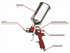ATD 6900 9 pc. HVLP Spray Gun Set