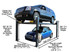 Atlas® 408-SL Premium Service/Parking 4 Post Lift Combo