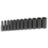 12pc 3/8"D 12pt Deep Fractional Impact Socket Set