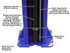 Atlas® 9KOH Symmetric/Asymmetric 2 Post Lift 9,000 lbs