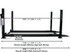 Atlas® Garage Pro 8000 Service/Parking  4 Post Lift Combo