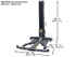 Atlas® PSP-6000 Portable Single Post Lift 6,000 lbs