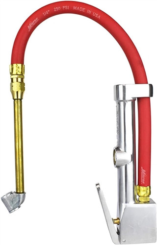 Milton s-504 Testa Dritta Air Chuck Inflator Gauge