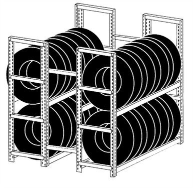 WPSS RiveTier II 2DEST5 2 Tier Dbl Truck Tire Rack