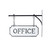 Metal White Office Sign