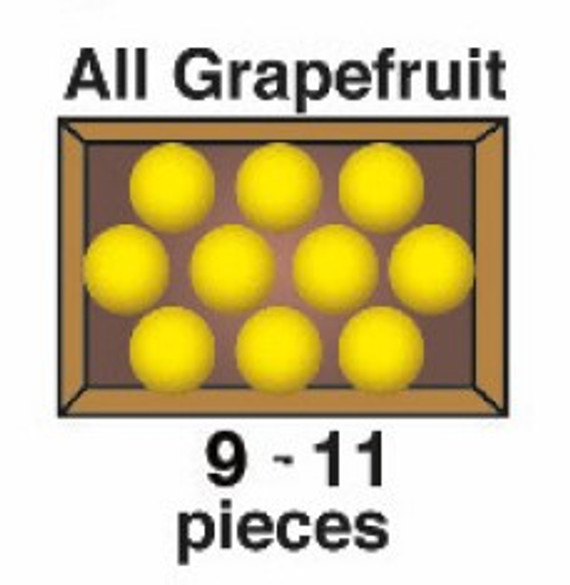1 Tray Pack Red Grapefruit