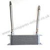 Oil cooler with braided hoses