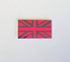 Pink Union Jack Metal Badge (One Only)