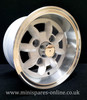 6x10 White (Polished rim) Superlight Alloy Wheel Rim or Package for Classic Mini